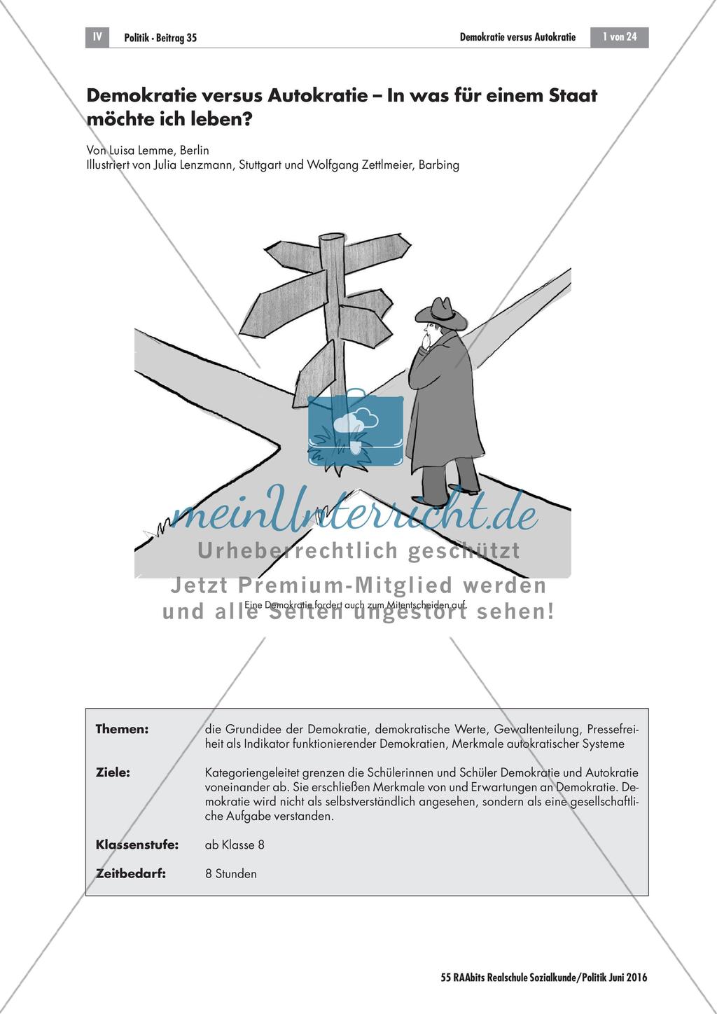 Demokratie versus Autokratie Preview 1