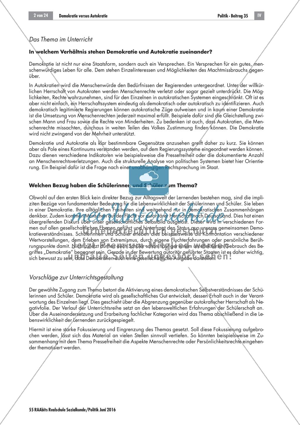 Demokratie versus Autokratie Preview 2