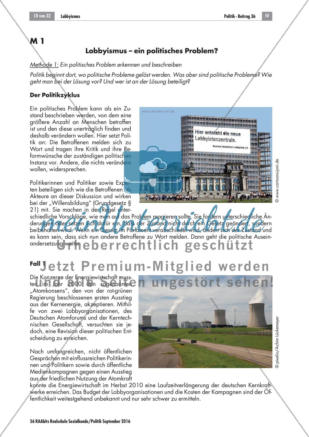 Lobbyismus: Politisches Problem Preview 1