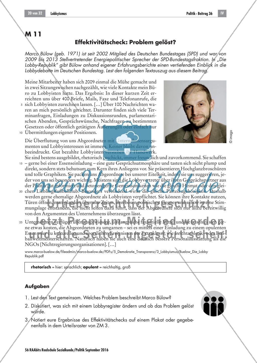 Lobbyismus: Gesetzesentwurf des Lobbyregisters Preview 1
