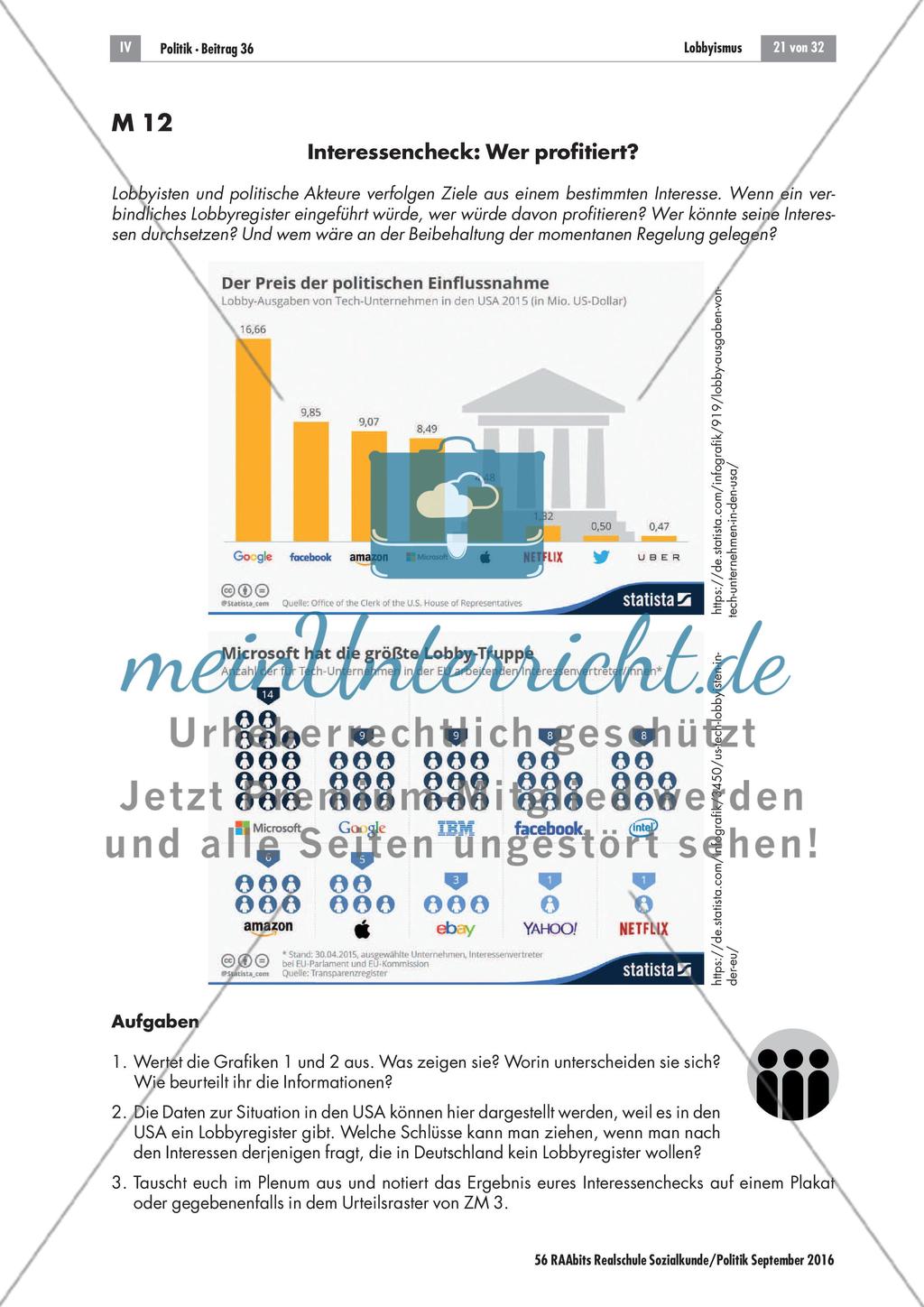 Lobbyismus: Gesetzesentwurf des Lobbyregisters Preview 2