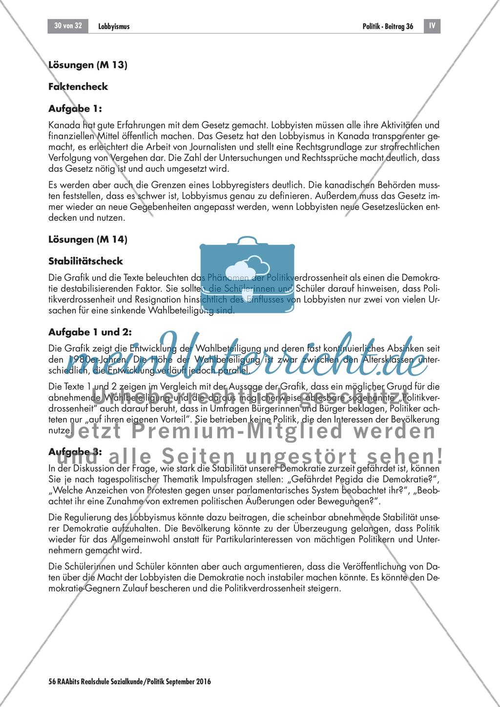 Lobbyismus: Didaktische Erläuterungen Preview 6