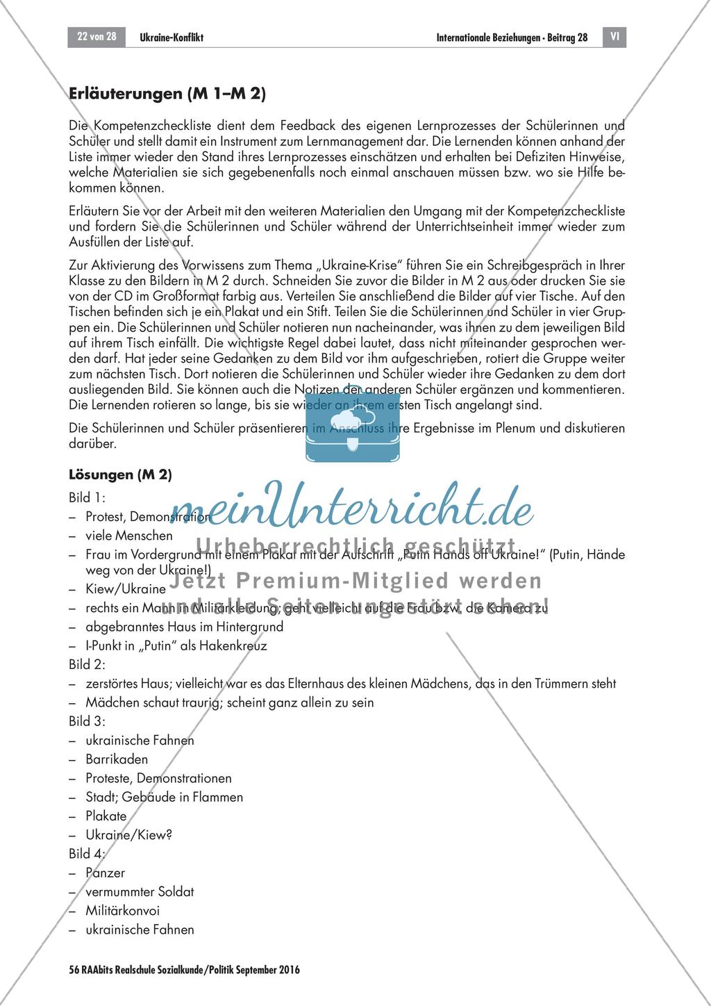 Ukrainekonflikt: Didaktische Erläuterungen Preview 1