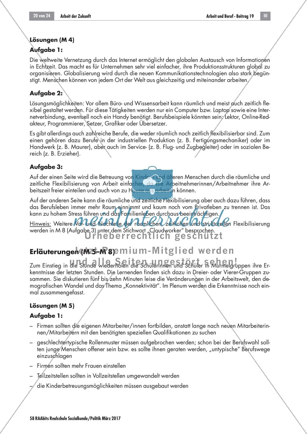 Arbeitswelt des 21. Jahrhunderts: Lösungen Preview 3