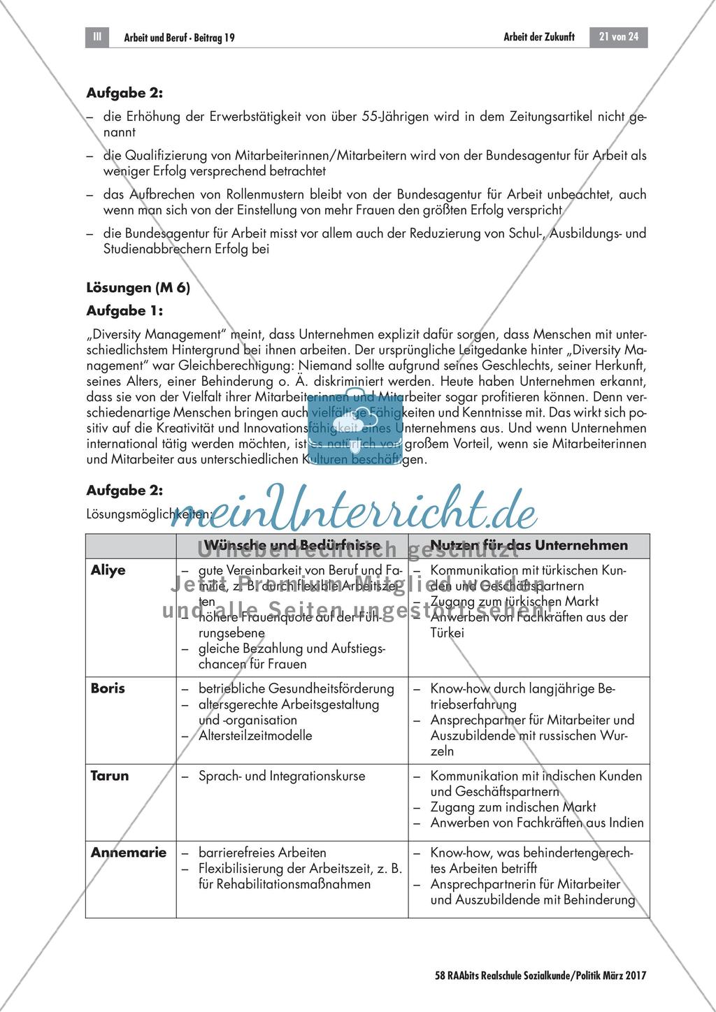 Arbeitswelt des 21. Jahrhunderts: Lösungen Preview 4