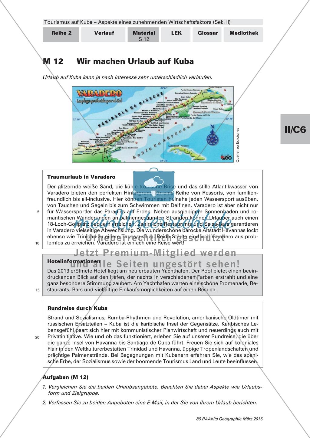 Entwicklung und Formen des Tourismus auf Kuba Preview 7