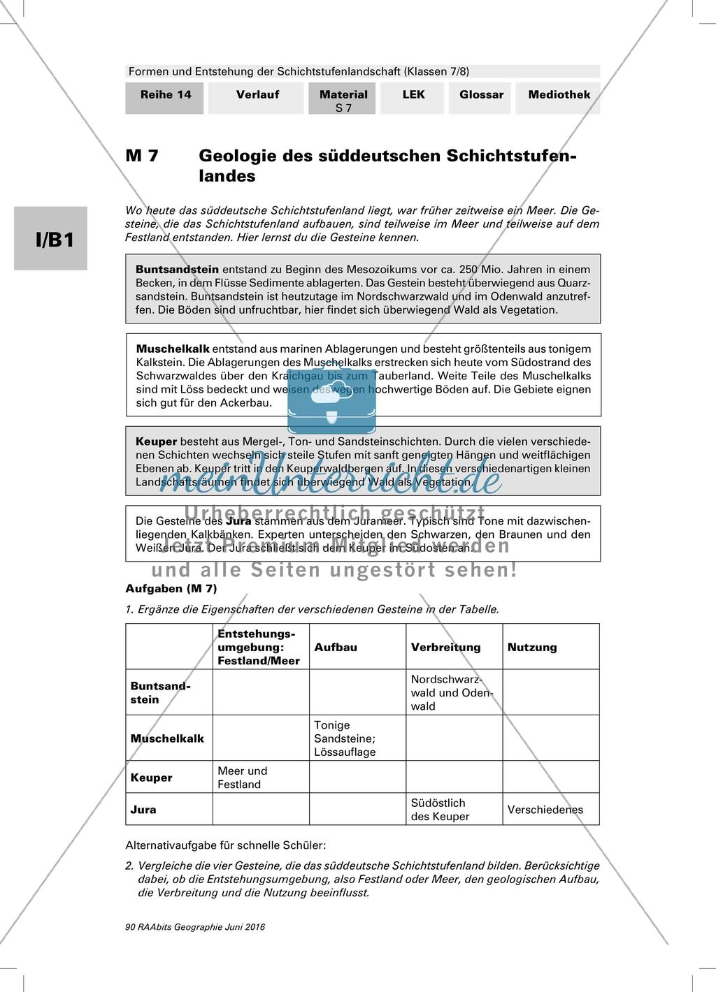Formen und Entstehung der Schichtstufenlandschaft Preview 13