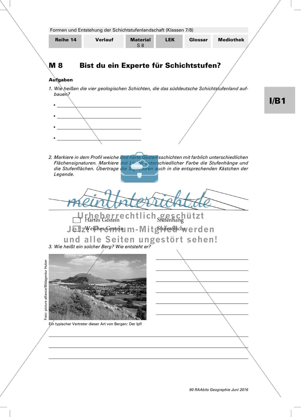 Formen und Entstehung der Schichtstufenlandschaft Preview 14