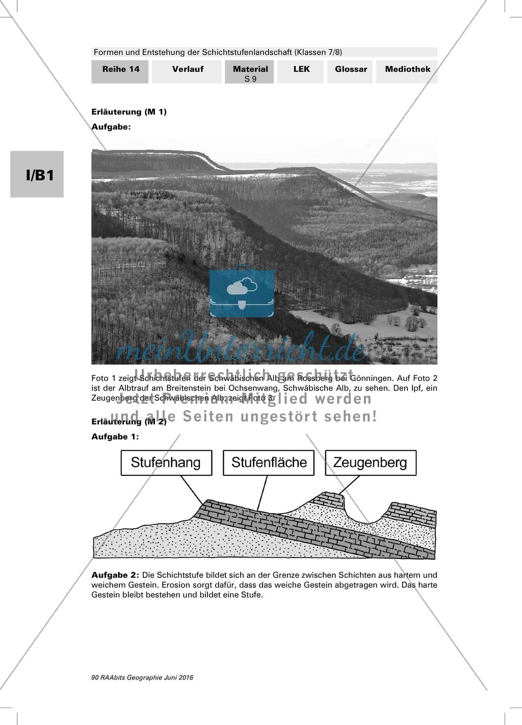 Formen und Entstehung der Schichtstufenlandschaft Preview 15