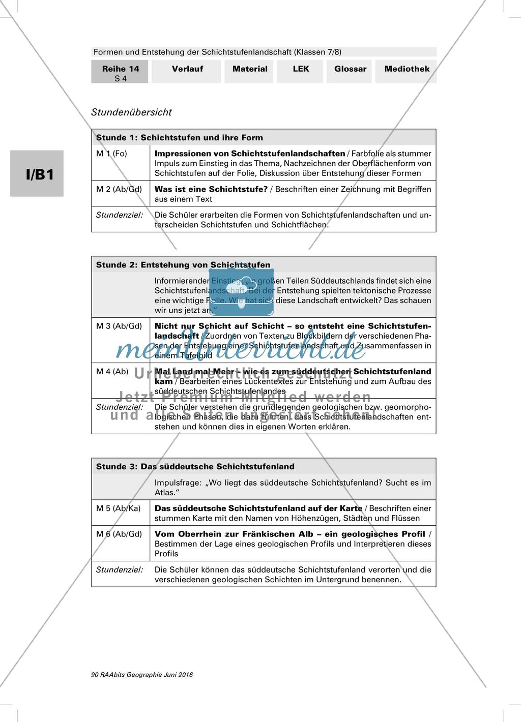 Formen und Entstehung der Schichtstufenlandschaft Preview 4