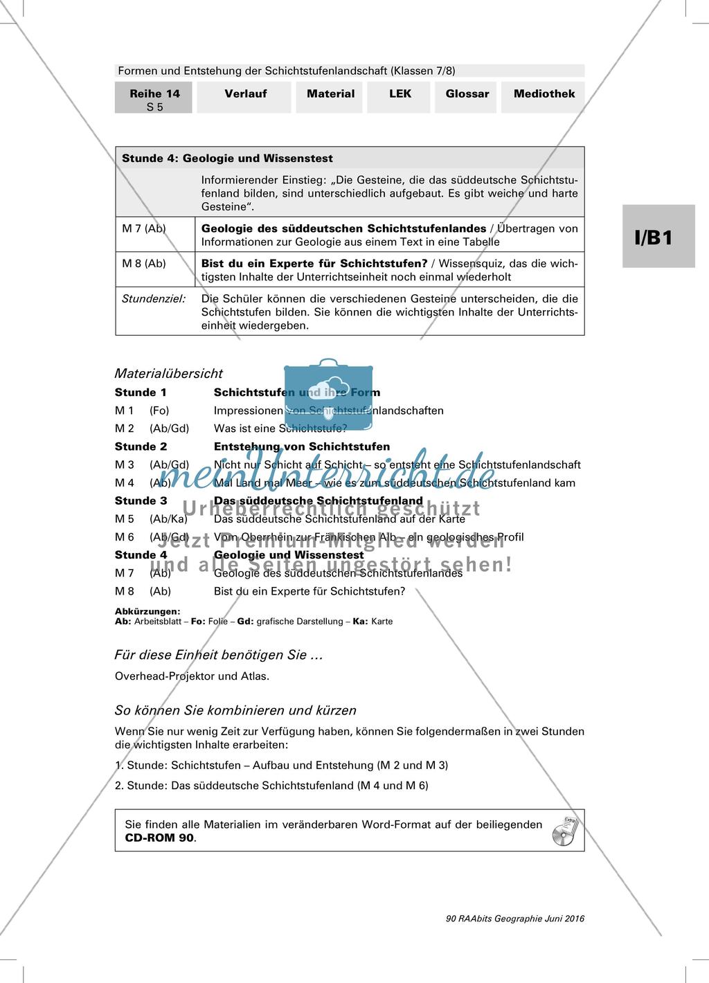 Formen und Entstehung der Schichtstufenlandschaft Preview 5