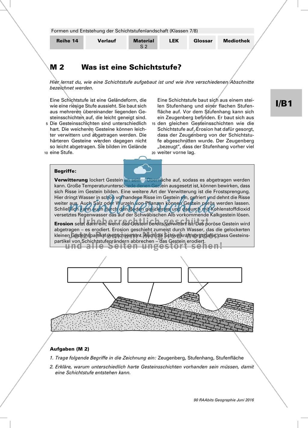 Formen und Entstehung der Schichtstufenlandschaft Preview 8