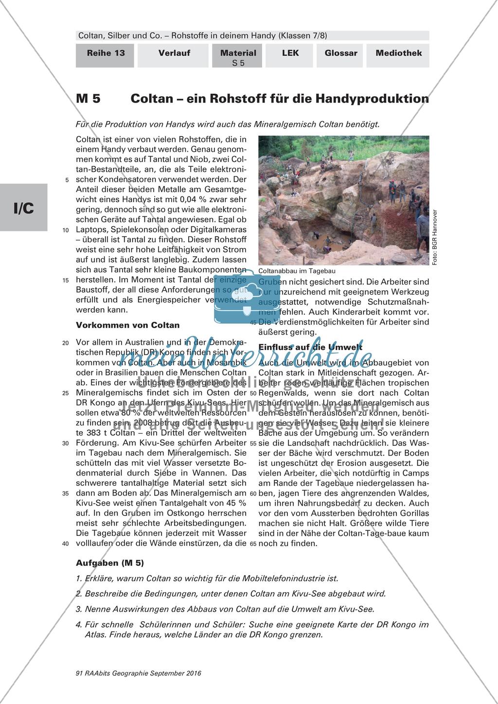 Rohstoffe im Handy: Globale Produktion Preview 1