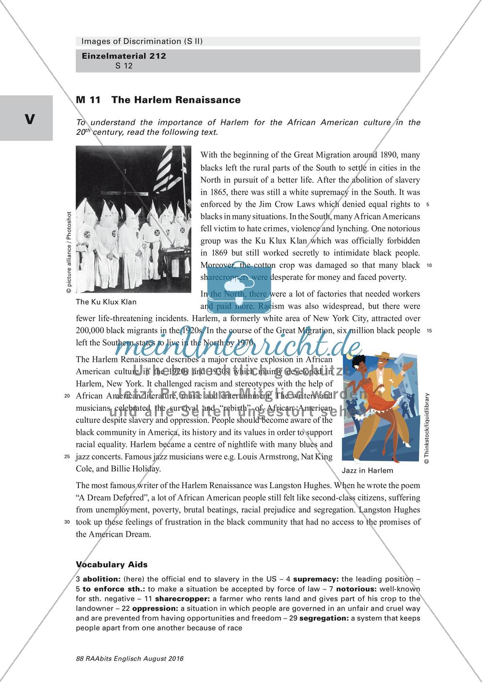 Lyrik zum Thema Diskriminierung in den USA Preview 12