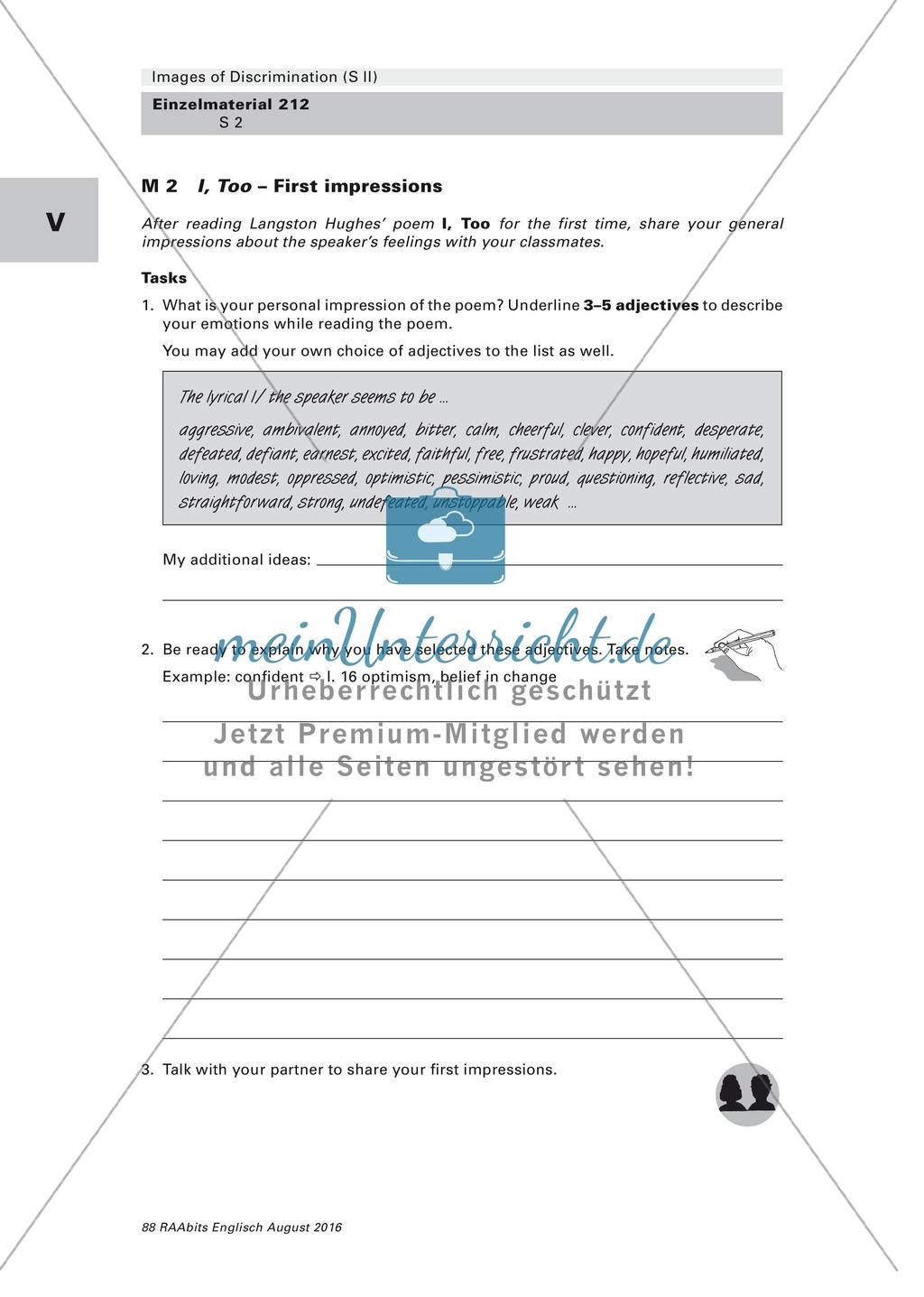 Lyrik zum Thema Diskriminierung in den USA Preview 2