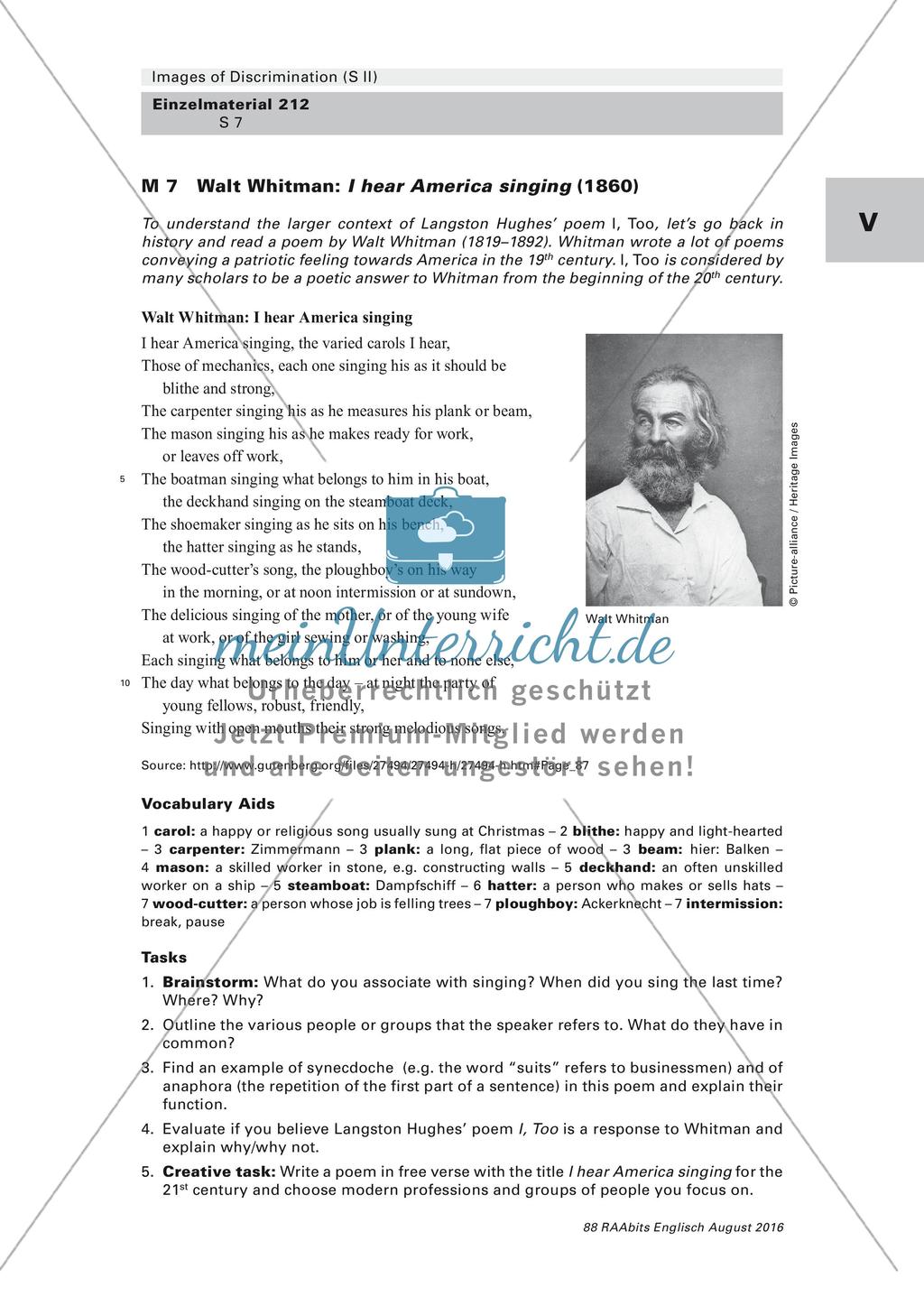 Lyrik zum Thema Diskriminierung in den USA Preview 7