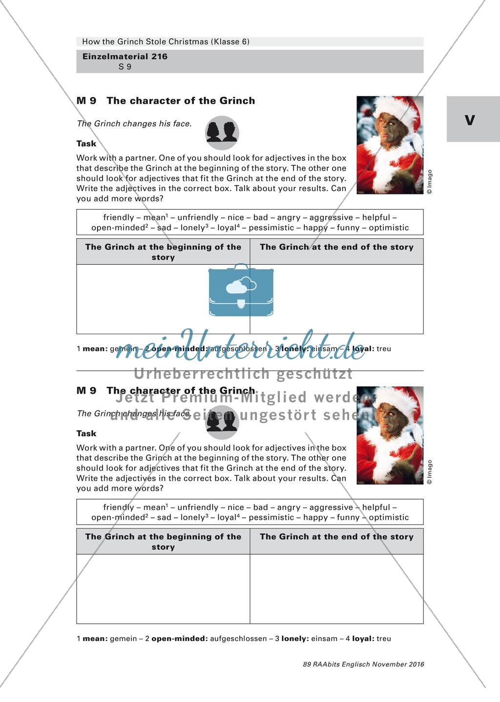 How the Grinch Stole Christmas - Analyse eines amerikanischen Klassikers in Film- und Textform Preview 9