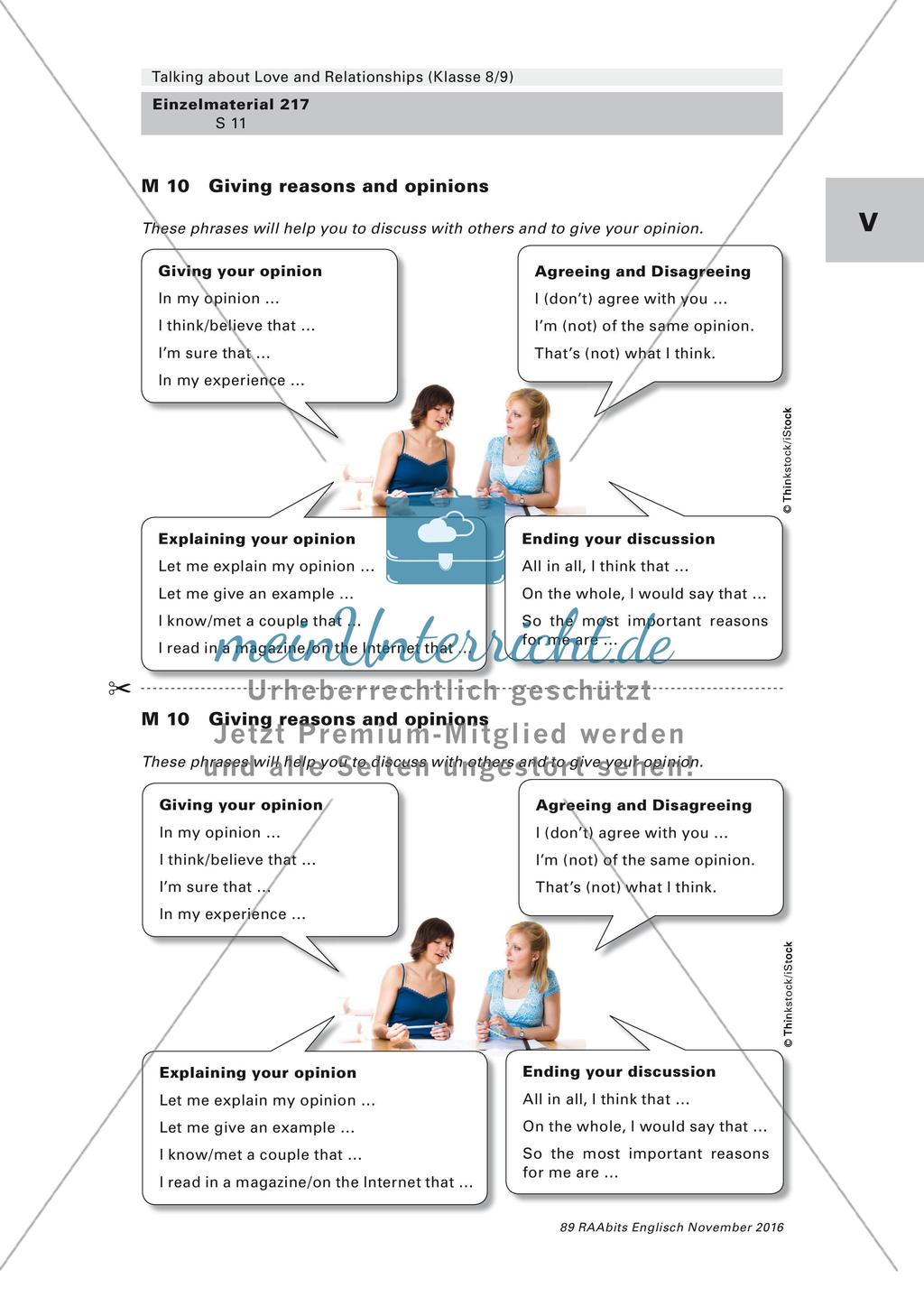 Kompetenzorientierte Lernaufgabe - Love and Relationships Preview 11