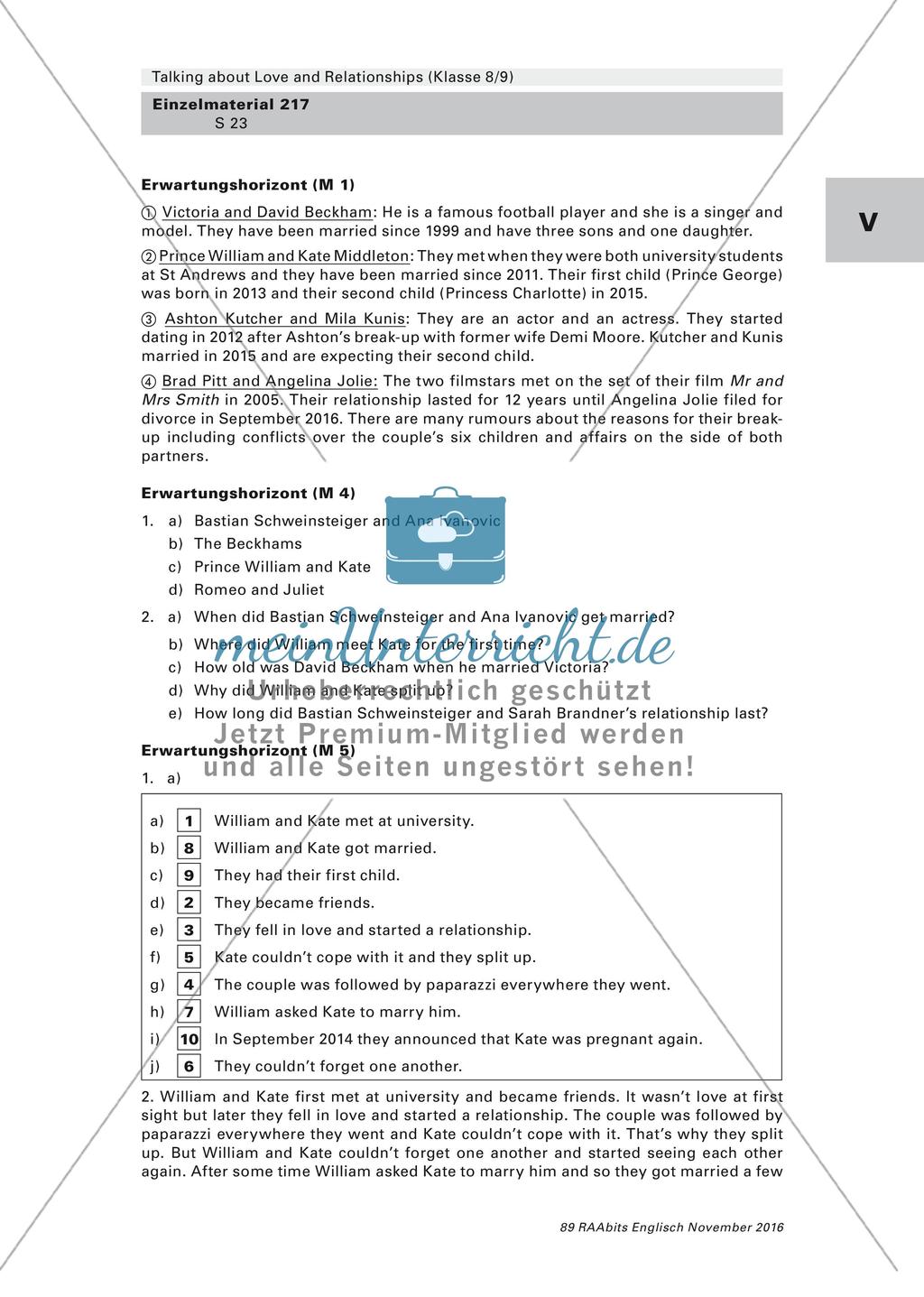 Kompetenzorientierte Lernaufgabe - Love and Relationships Preview 23