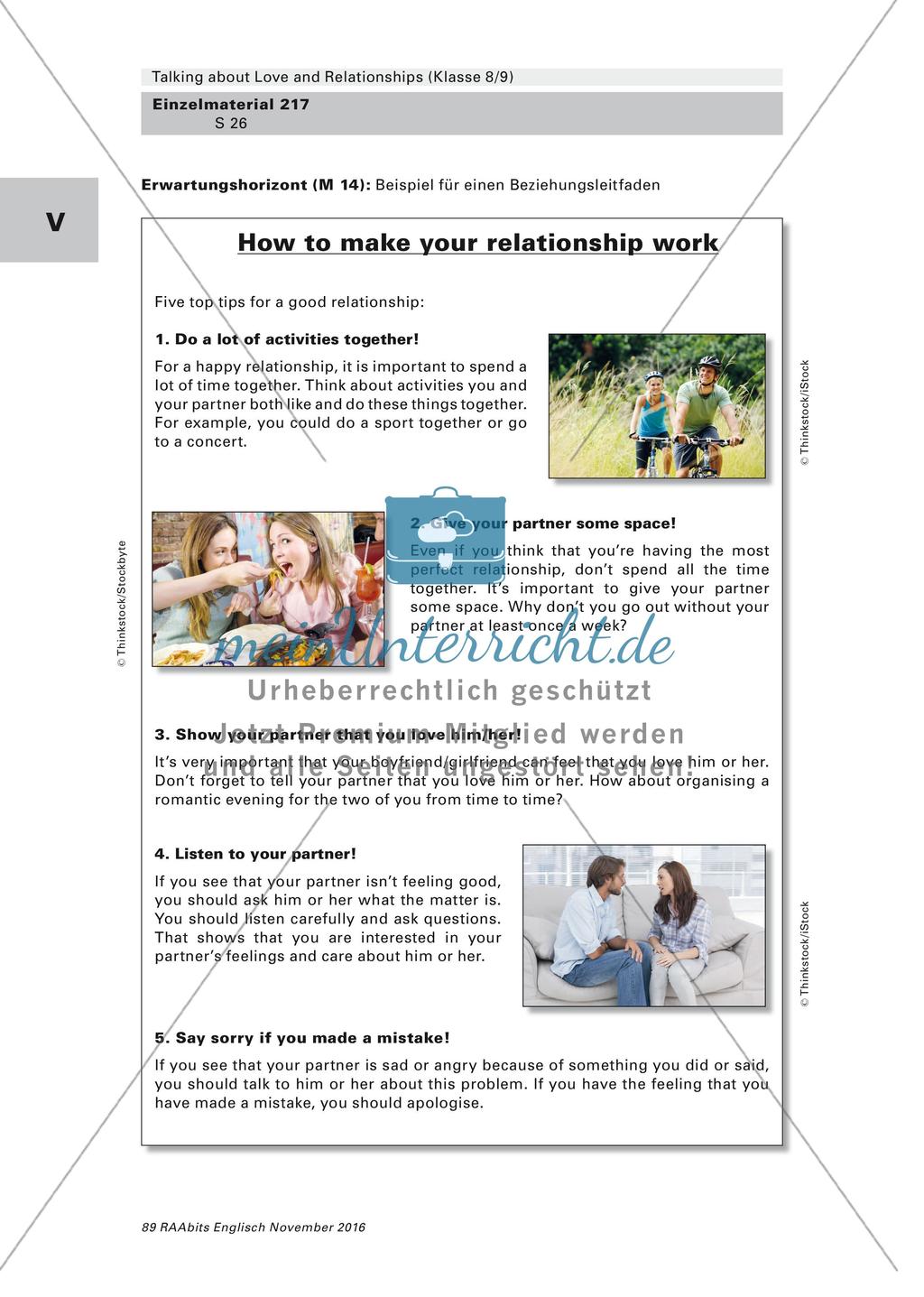 Kompetenzorientierte Lernaufgabe - Love and Relationships Preview 26