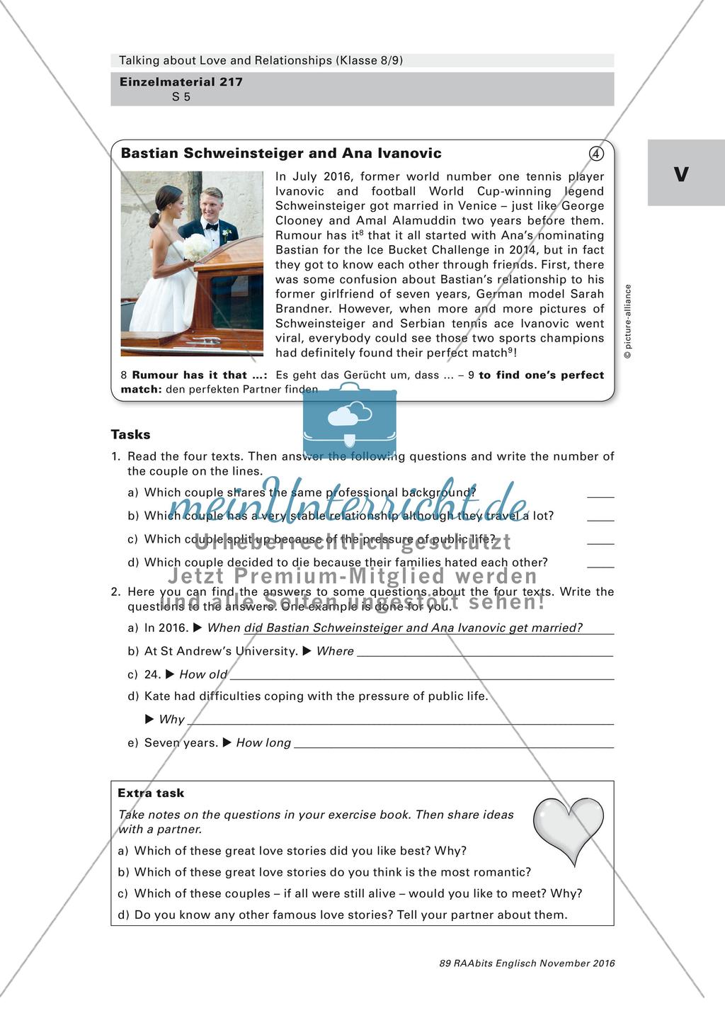 Kompetenzorientierte Lernaufgabe - Love and Relationships Preview 5