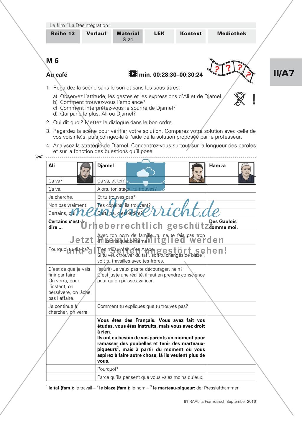 La désintegration - Au café Preview 1