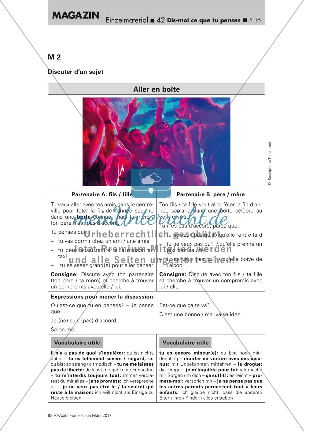 Discuter d'un sujet - Bildimpulse zur Sprachprüfung Preview 1