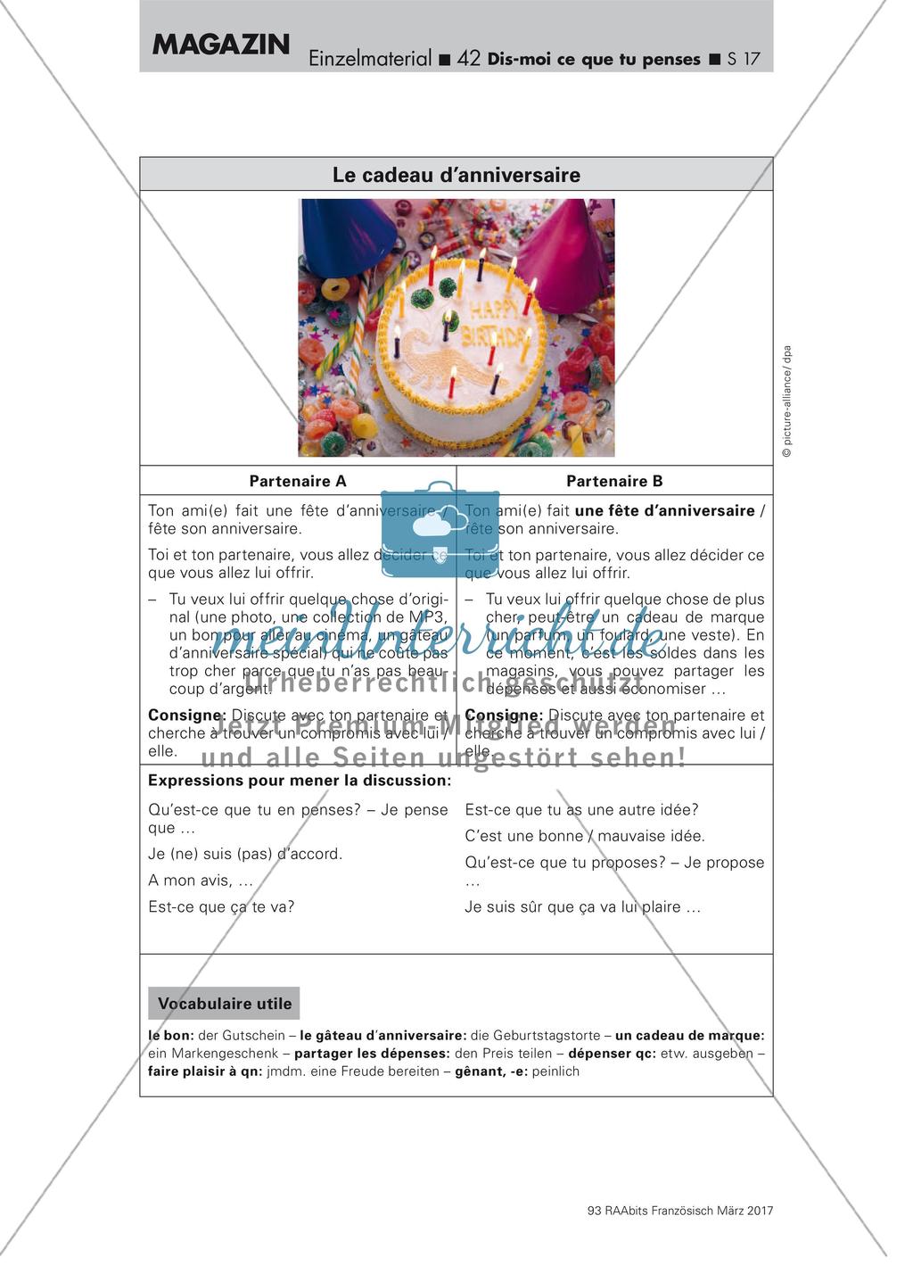 Discuter d'un sujet - Bildimpulse zur Sprachprüfung Preview 2