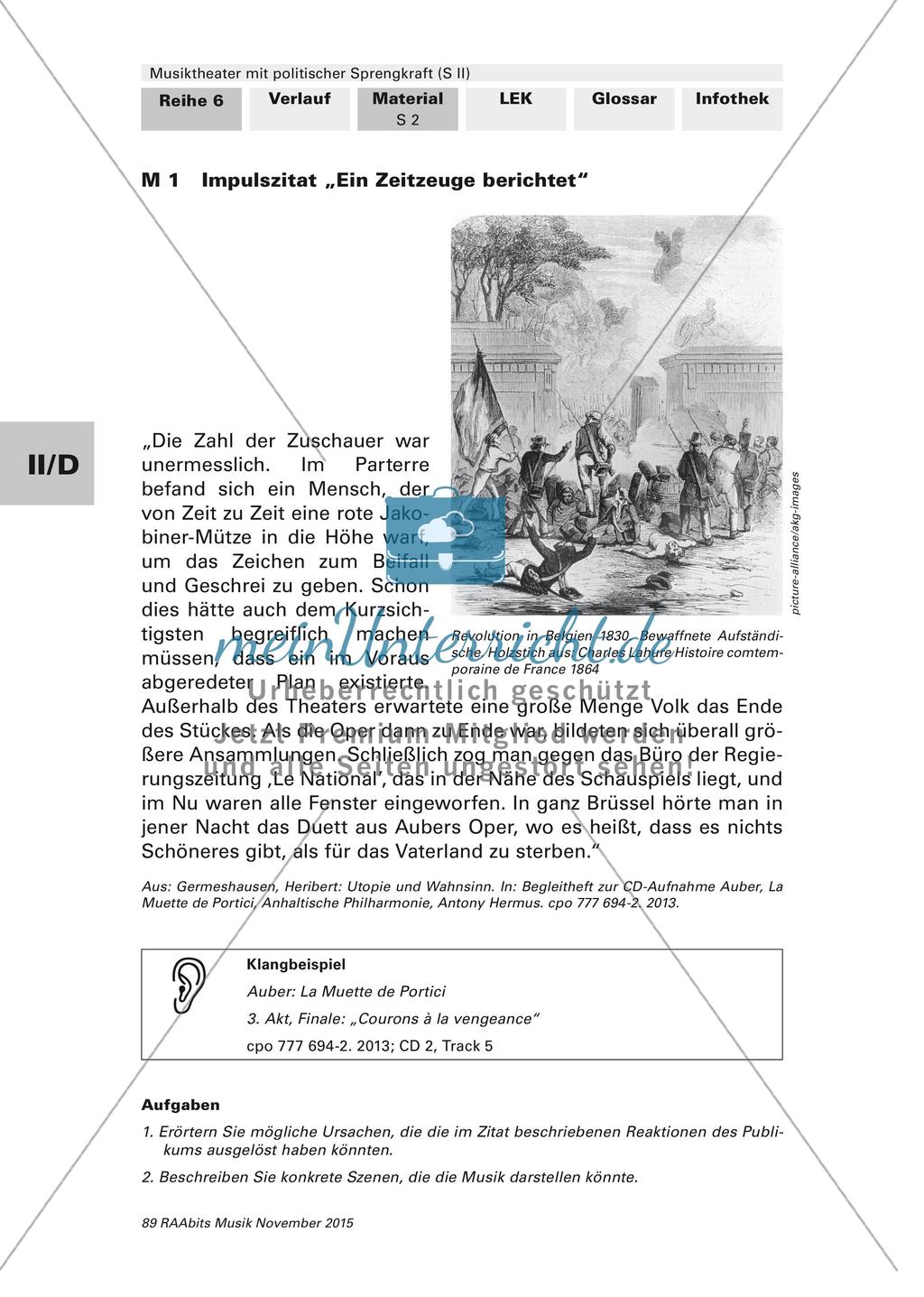 Musiktheater mit politischem Kontext: Analyse und Interpretation Preview 1