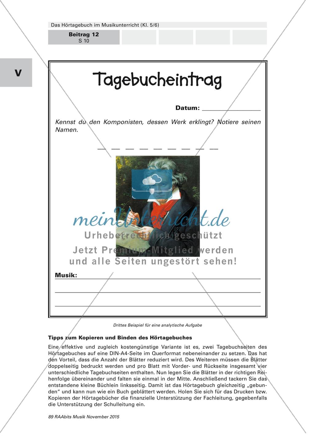 Ritualisierter Unterrichtseinstieg mittels Hörtagebuch Preview 10