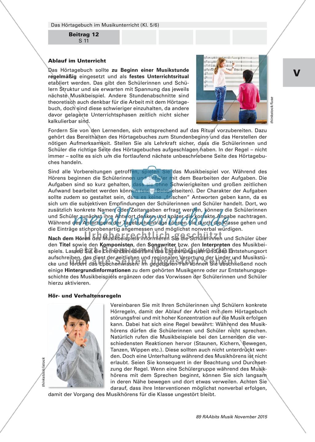 Ritualisierter Unterrichtseinstieg mittels Hörtagebuch Preview 11