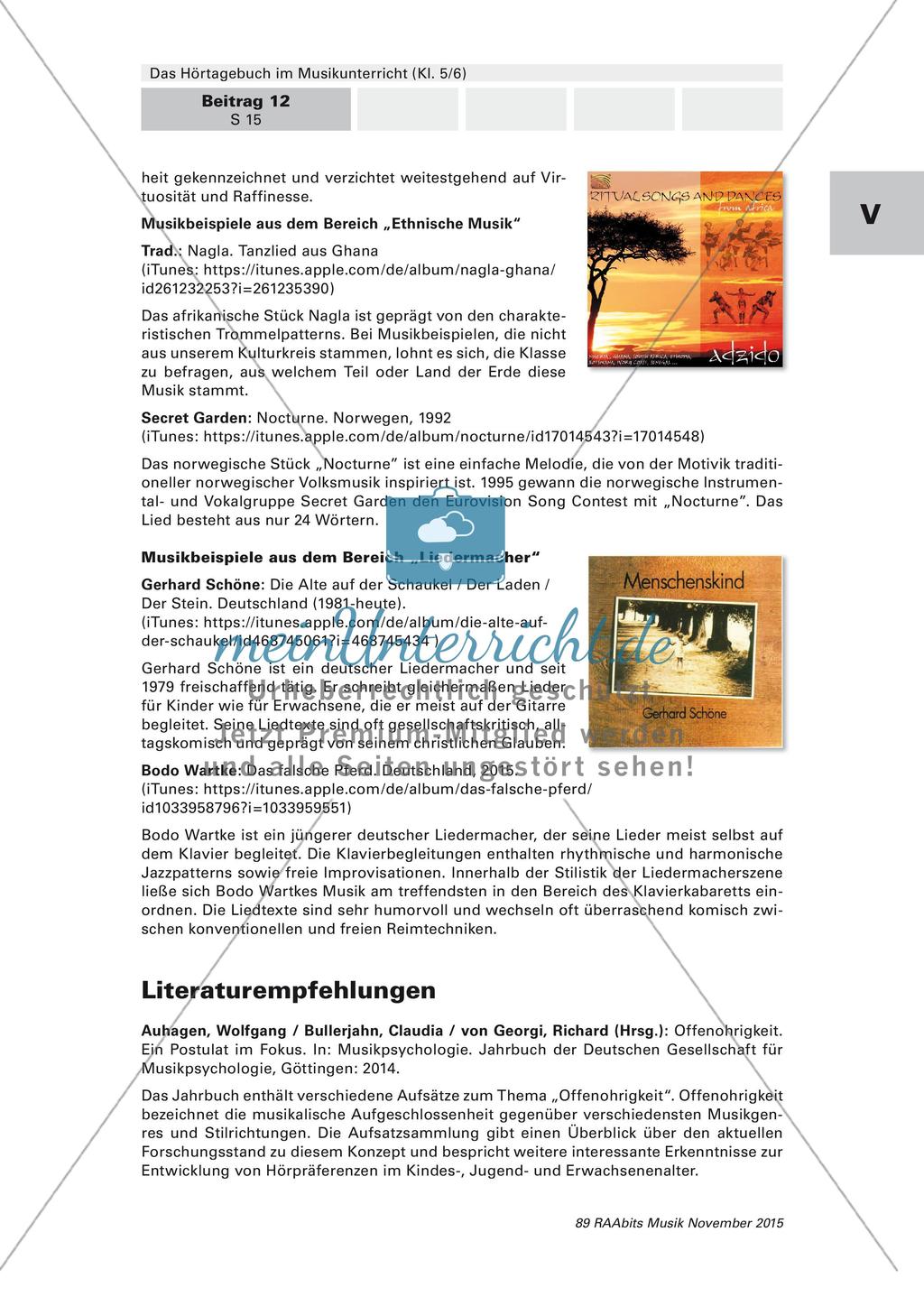 Ritualisierter Unterrichtseinstieg mittels Hörtagebuch Preview 15