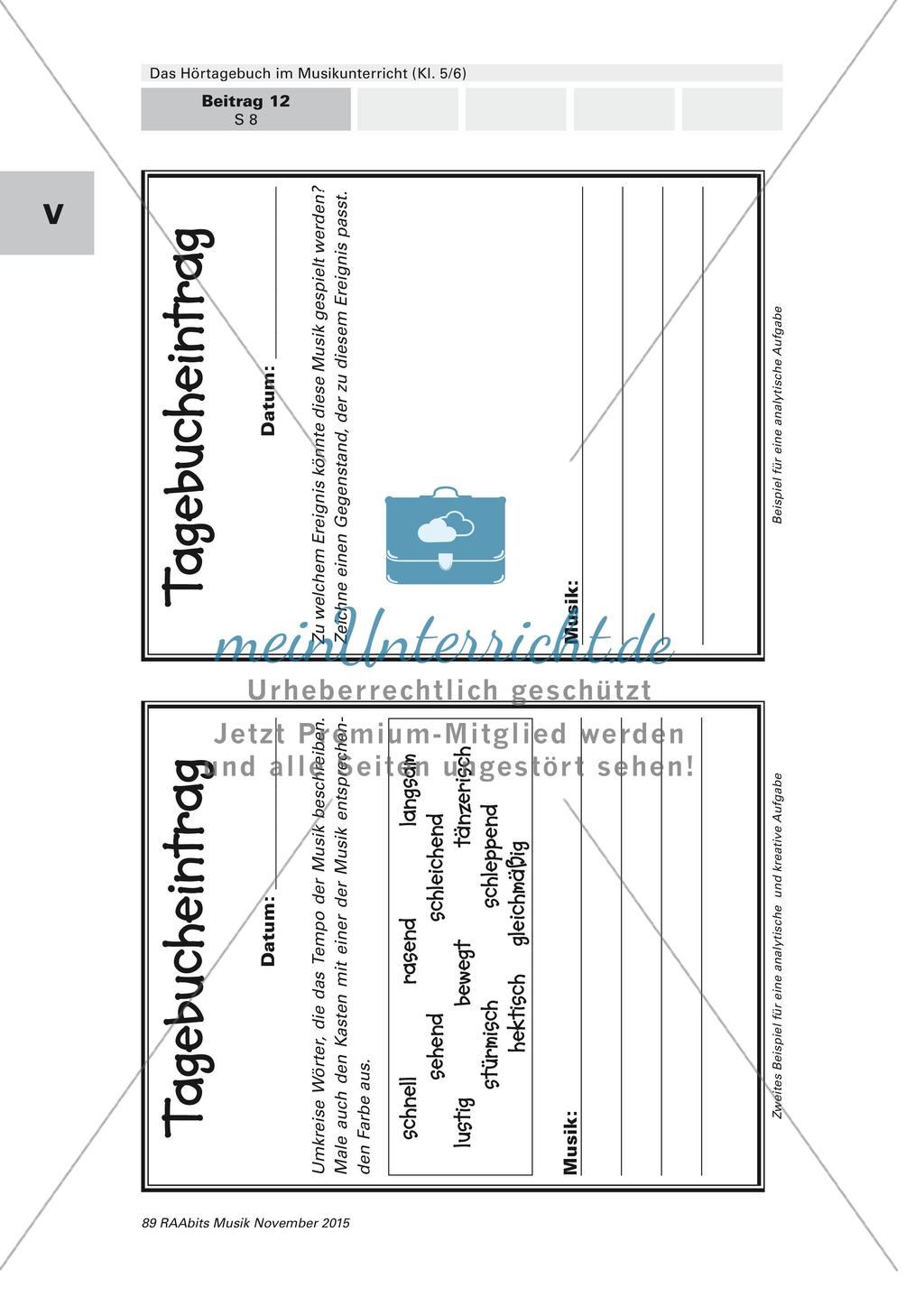 Ritualisierter Unterrichtseinstieg mittels Hörtagebuch Preview 8