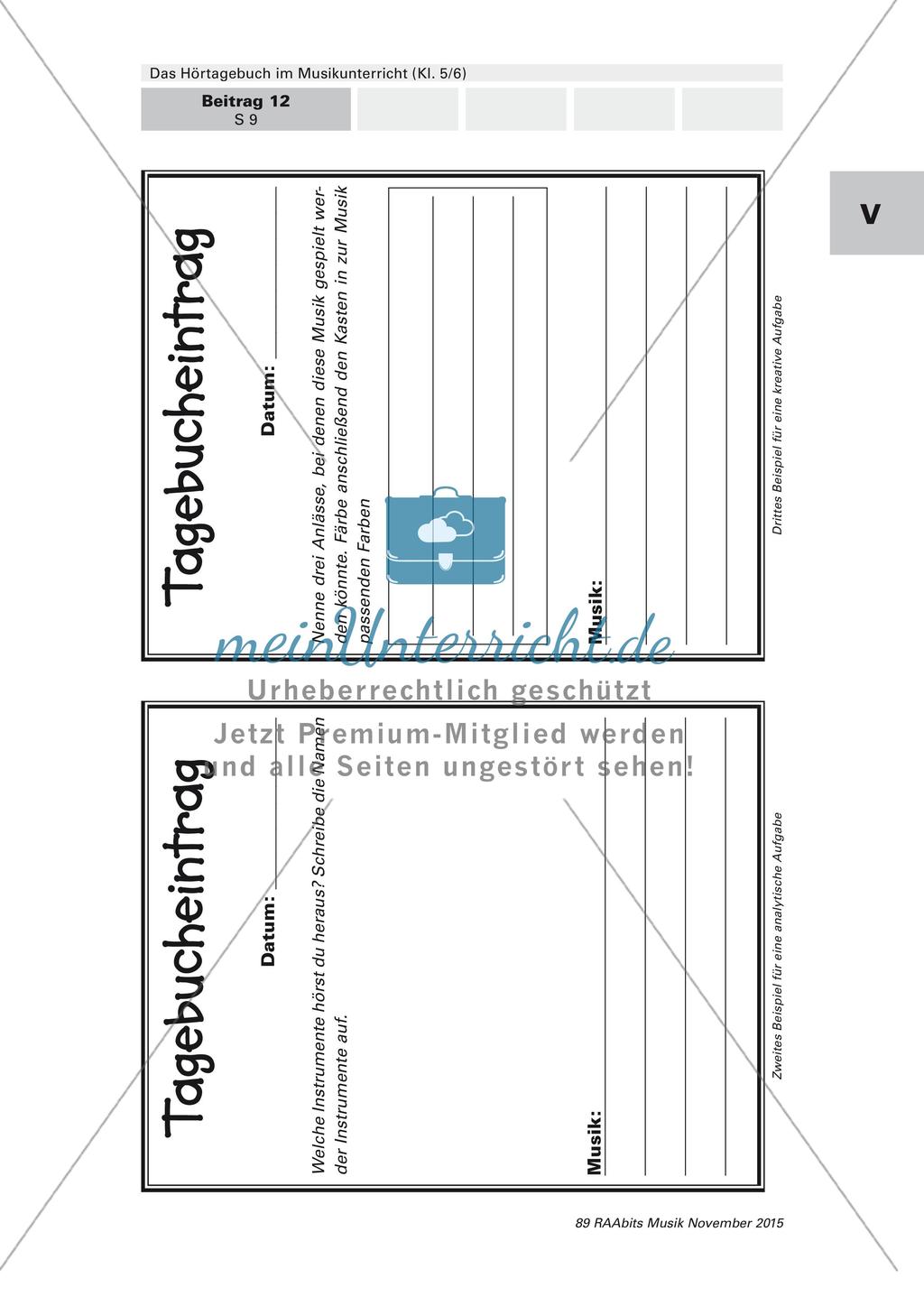 Ritualisierter Unterrichtseinstieg mittels Hörtagebuch Preview 9