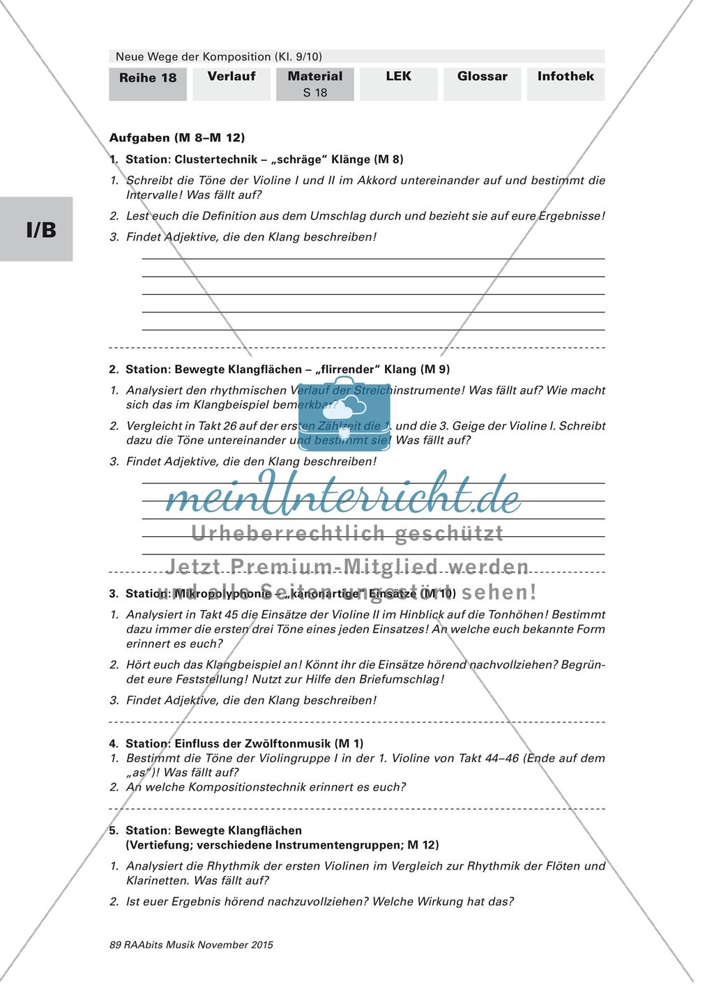 Komposition im 20. Jahrhundert: Analyse und Vergleich Preview 24