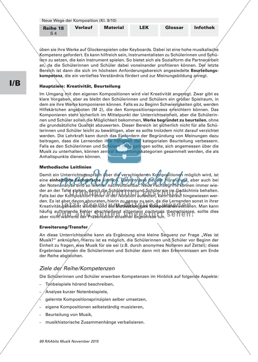 Komposition im 20. Jahrhundert: Analyse und Vergleich Preview 4