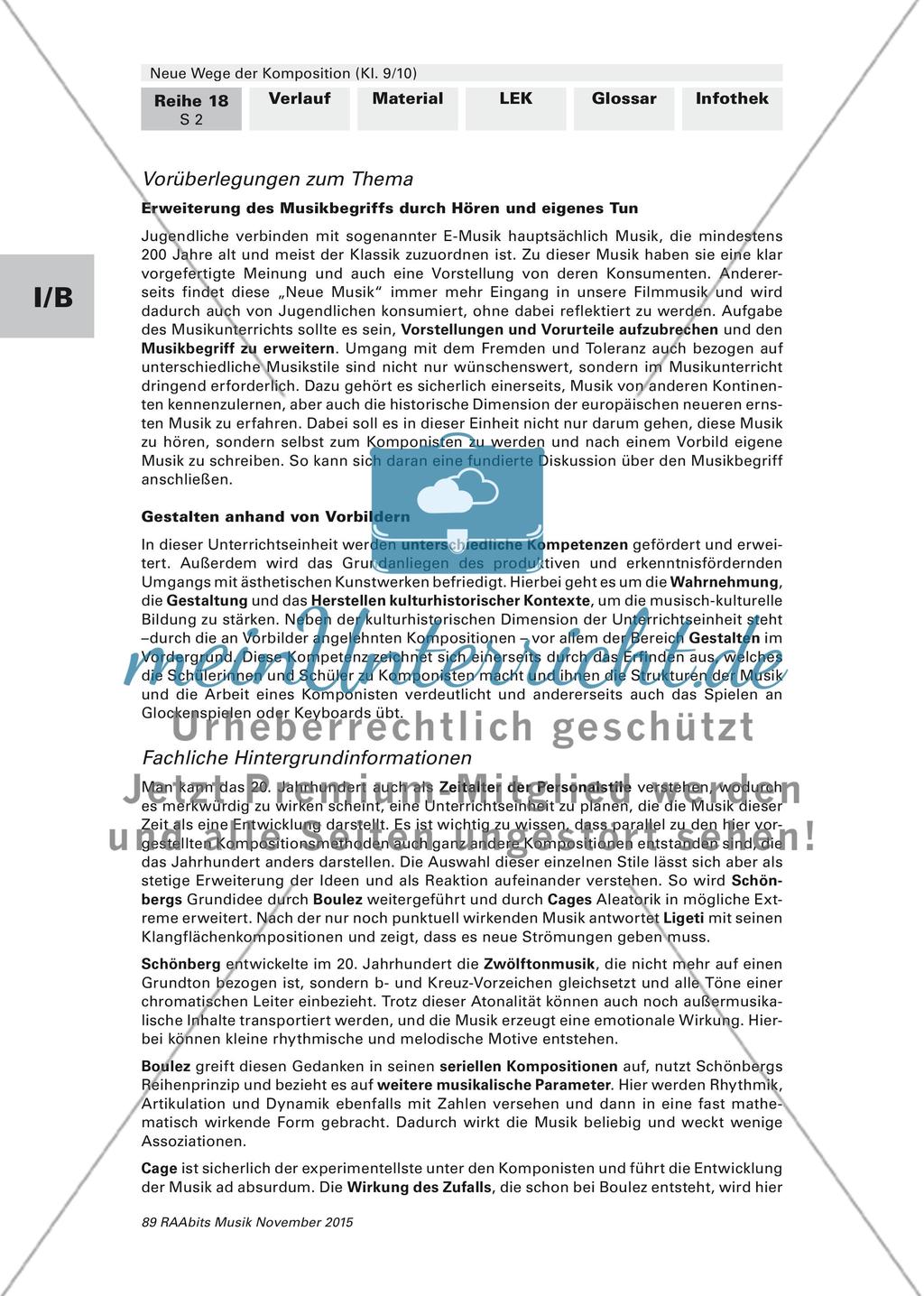 Neue Wege der Komposition Eine Reihe zur Musik des 20. Jahrhunderts Preview 2