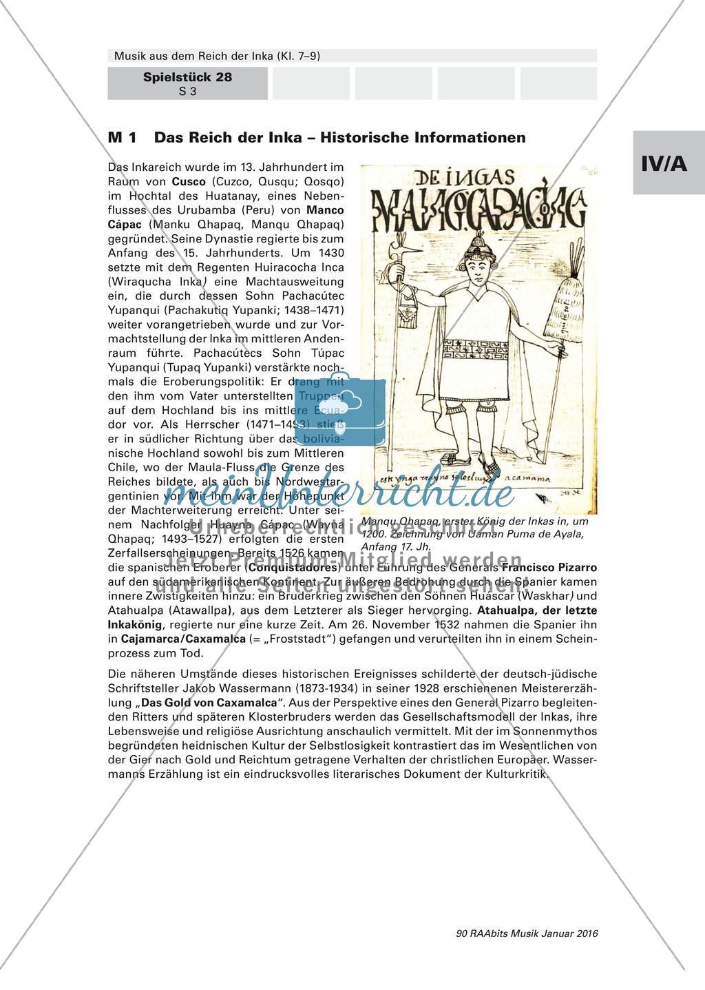 Musizieren eines Spielstückes aus dem Reich der Inka Preview 3