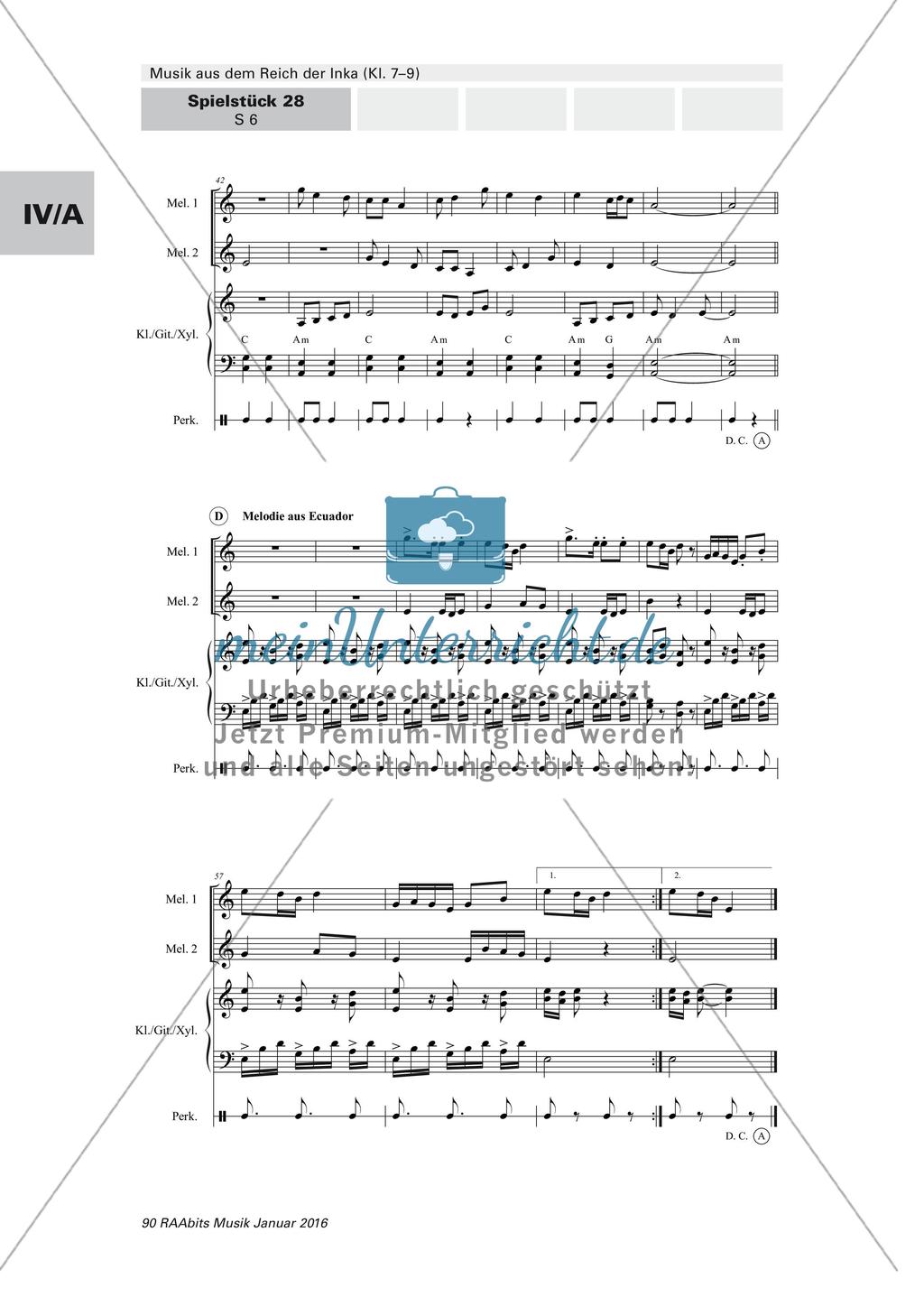 Musizieren eines Spielstückes aus dem Reich der Inka Preview 6