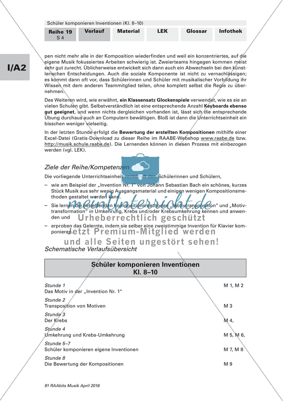Einführung in die Komposition am Beisiel der