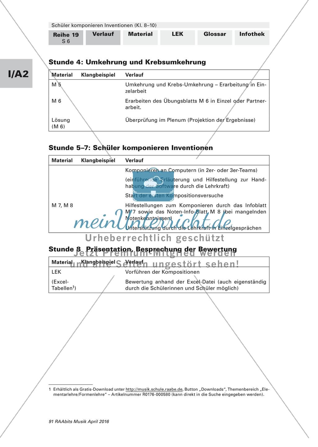 Einführung in die Komposition am Beisiel der
