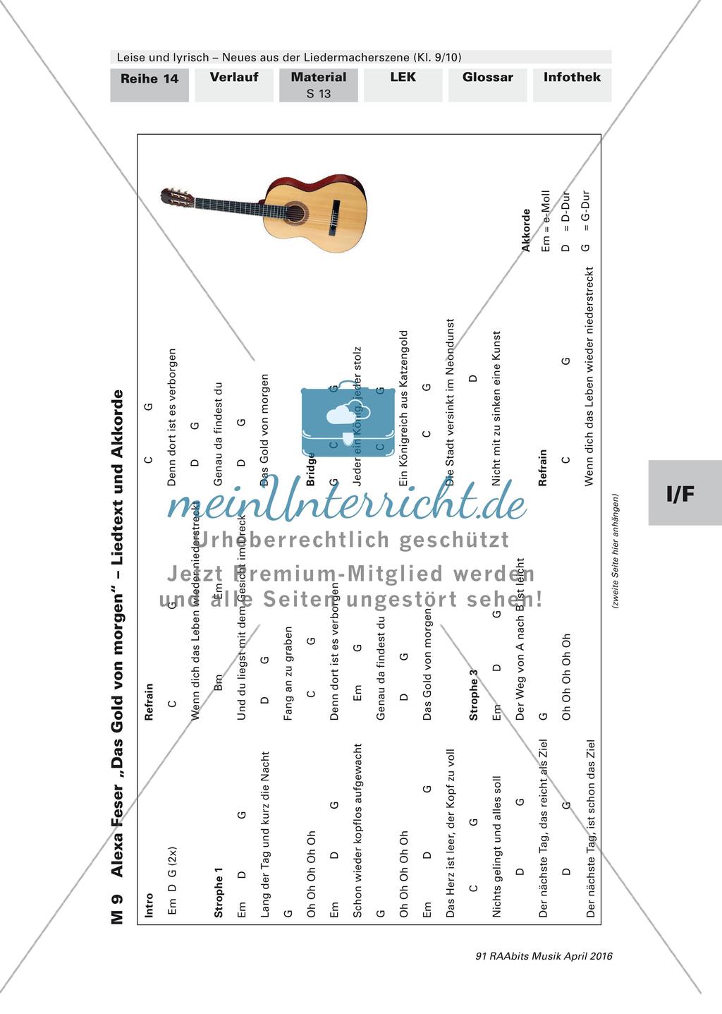 Die Liedermacherszene: Klassenmusizieren Preview 2