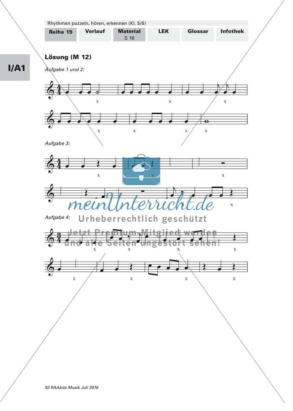 Rhythmusübungen: Drei-Viertel-Takt und Quiz Preview 6