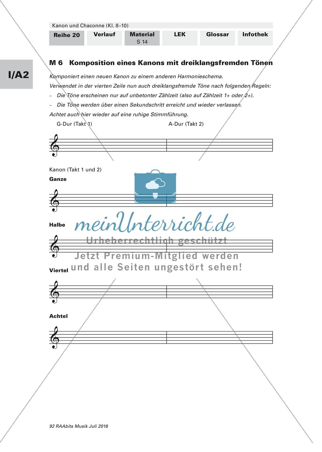Komposition instrumentaler Formen: Kanon Preview 13