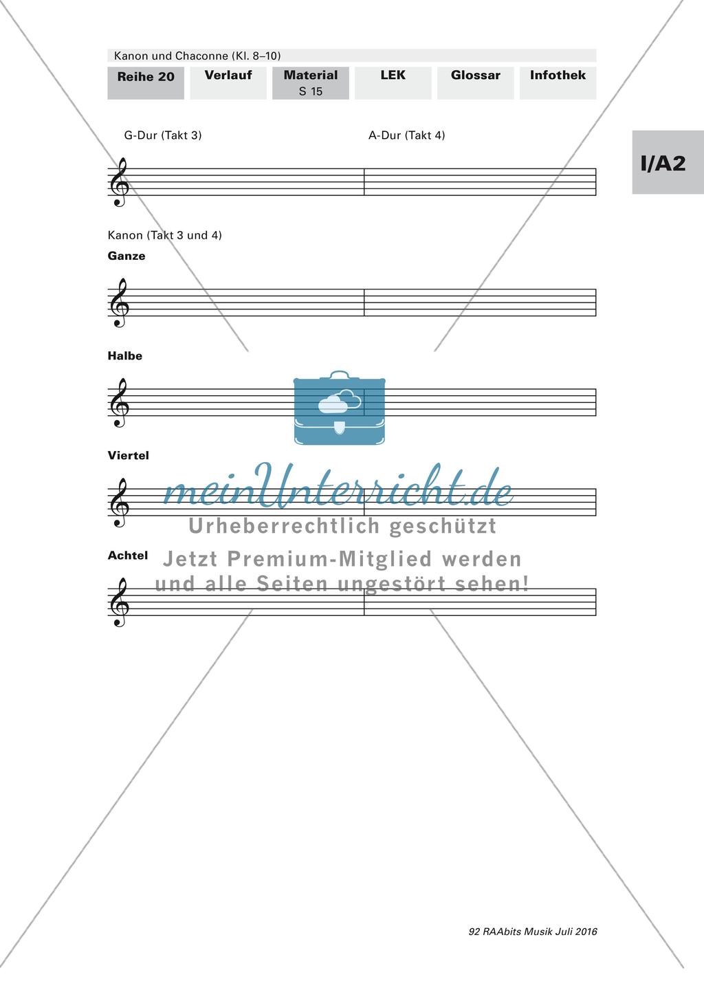 Komposition instrumentaler Formen: Kanon Preview 14
