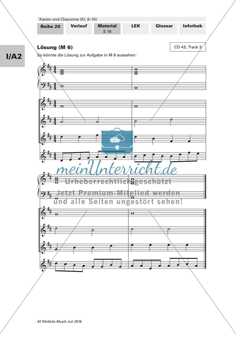 Komposition instrumentaler Formen: Kanon Preview 15