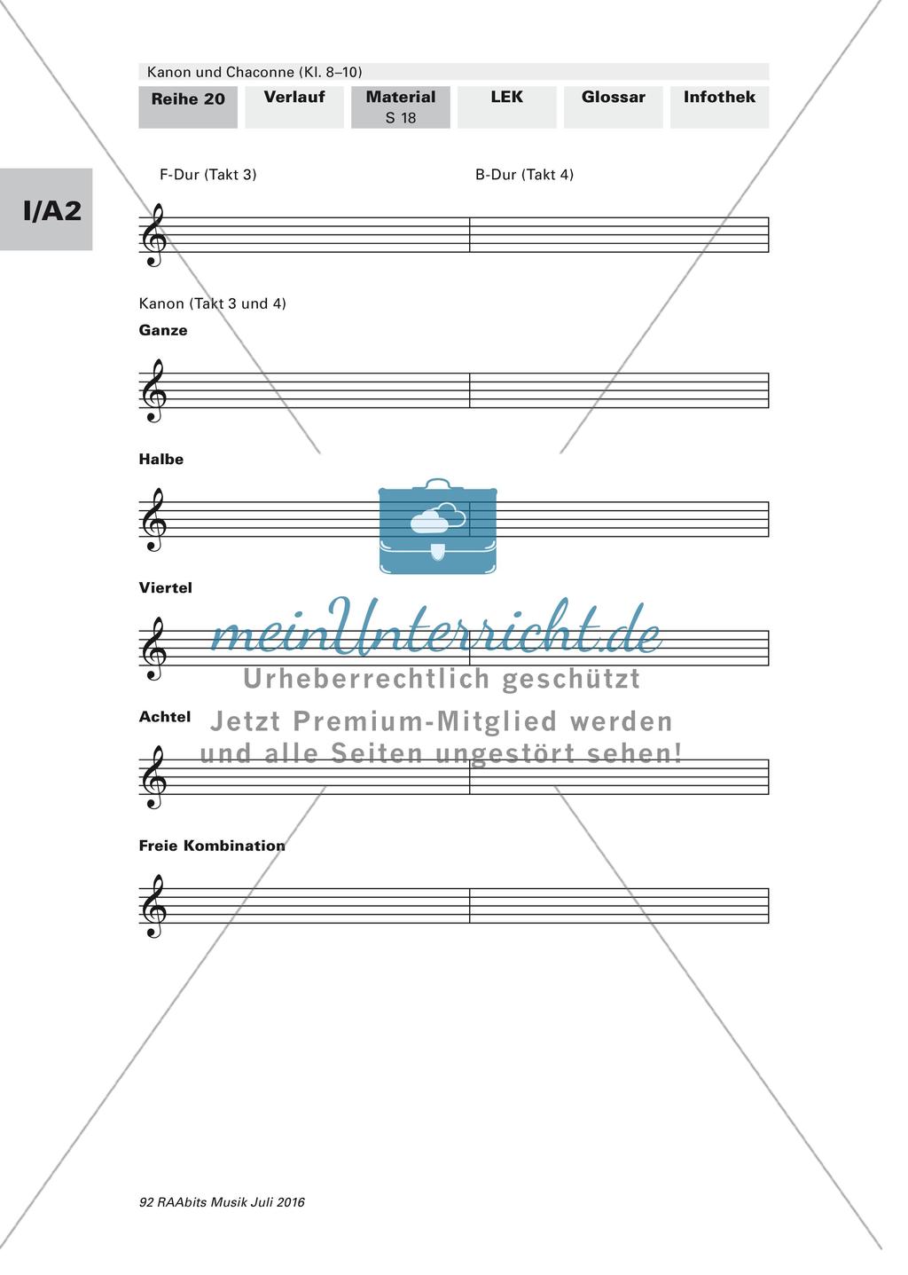 Komposition instrumentaler Formen: Kanon Preview 17