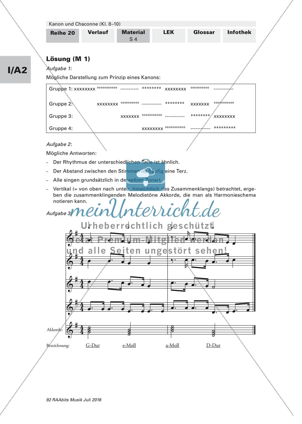 Komposition instrumentaler Formen: Kanon Preview 3