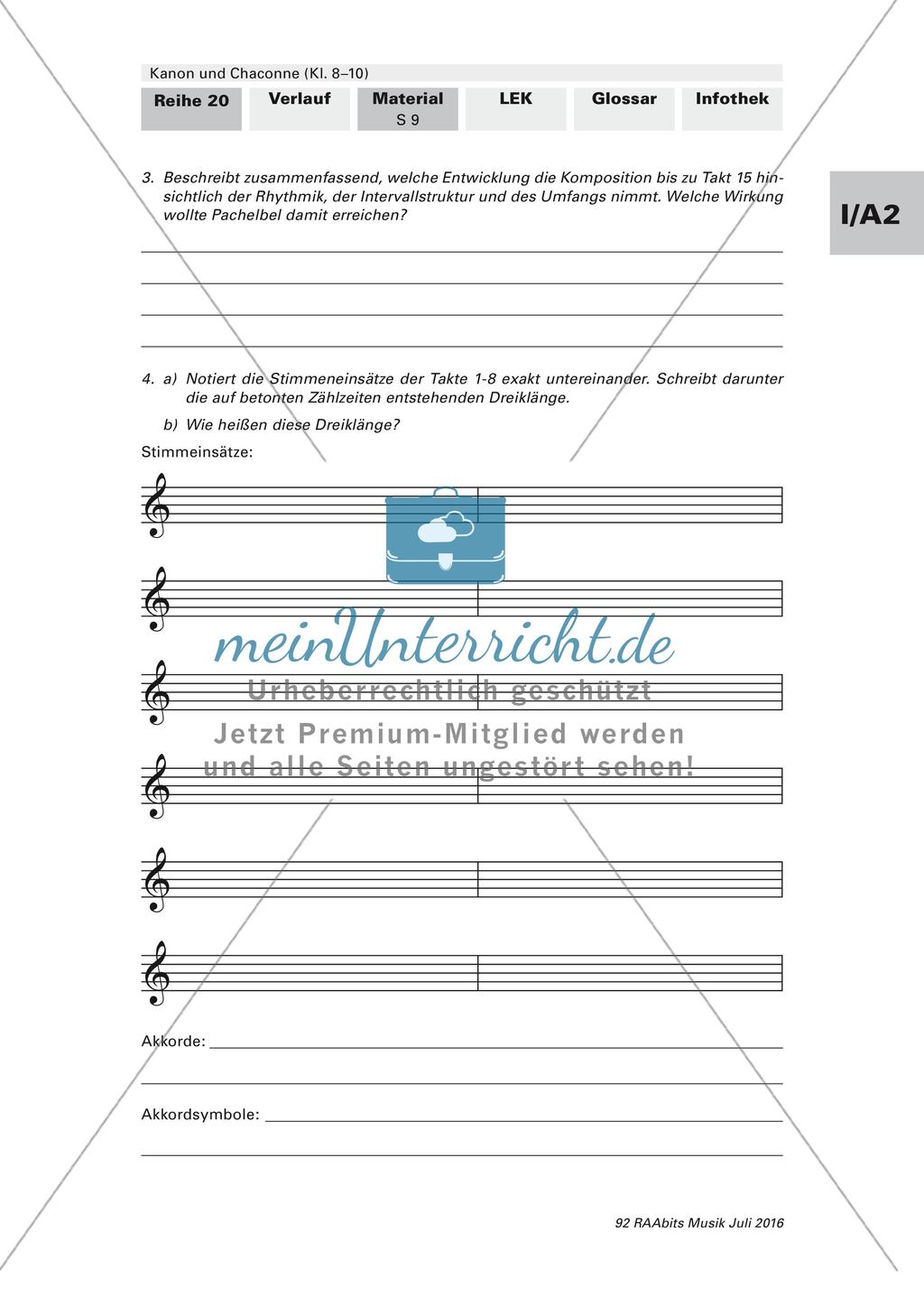 Komposition instrumentaler Formen: Kanon Preview 8