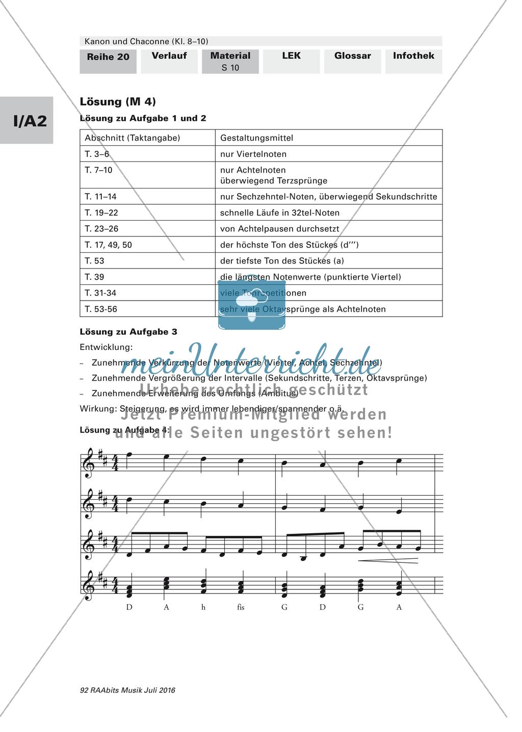 Komposition instrumentaler Formen: Kanon Preview 9